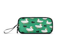 RPLIFE Cartone animato bianco anatre verde Marker casi, panno astuccio, materiale scolastico per ragazze adolescenti