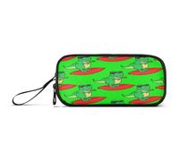RPLIFE Cartone animato Surfing Dino Surfboard Pencil Box, Grande Matita Box Basic Pencil Bag