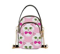 RPLIFE Cute Cats Green Eyes Borsa a tracolla da donna piccola borsa per le donne