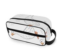 RPLIFE Cute Little Geese White Toiletry Bag Large Wide-open Makeup Organizer Bag Water Resistant Travel Bags for Men Women Travel