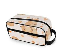 RPLIFE Cute Love Capybara Borsa da toilette da viaggio per uomini e donne borsa cosmetica di grande capacità borsa da bagno con manico
