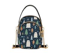 RPLIFE Cute Polar Bears Blue Quilted Purse Crossbody Womens Small Handbags