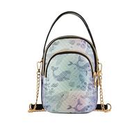 RPLIFE Cute Whales Pastel Crossbody Borse per donna Borse da viaggio