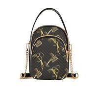 RPLIFE Elegante borsa nera con forbici dorate per donne borse da donna