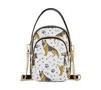 RPLIFE German Shepherds Poses - Borsa a tracolla da donna, trapuntata, piccola