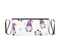 RPLIFE Grembiule corto con gnomi carini, bianco, con 3 tasche, a mezza vita, per donne e uomini, per ristorante, cucina, giardino