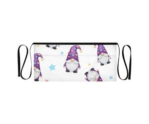 RPLIFE Grembiule corto con gnomi carini, bianco, con 3 tasche, a mezza vita, per donne e uomini, per ristorante, cucina, giardino