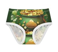 RPLIFE Happy St Patrick's Day - Biancheria intima per bambine, in cotone, 2-8 anni, Buon giorno di San Patrizio, 8 anni
