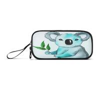RPLIFE Koala Bear Fresh Green Leaf Pencil Box, astuccio diviso, astuccio per ragazzi