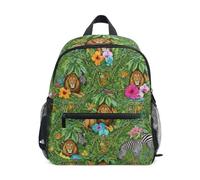 RPLIFE Lions - Zaino per bambini con piante tropicali, per bambini e bambine, mini zaino, Piante Tropicali Leoni, Medium, Zaini Cool Soccer Print