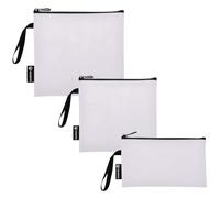 RPLIFE Magnolia, sacchetti per panini e snack, riutilizzabili, lavabili, in tessuto, con cerniera, per bambini, studenti, adulti (set da 3: S/M/L)