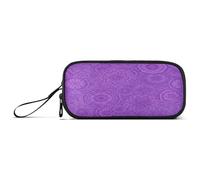 RPLIFE Mandalas - Astuccio portapenne con motivo floreale, grande capacità, colore: viola