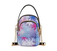 RPLIFE Merry Christmas - Borsa a tracolla alla moda con fiocchi di neve da donna