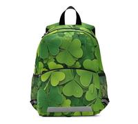 RPLIFE Mini zaino per bambini con trifogli verdi e foglie, per bambini, 3-6 anni, taglia M