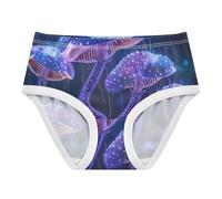 RPLIFE Mutandine per ragazze, mutandine per bambina, colore viola, in cotone, 2T-8 anni, Viola Fungo, 6 anni
