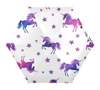 RPLIFE Ombrello compatto, leggero e portatile, da donna, ombrello da viaggio per sole, con unicorni vivaci