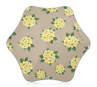 RPLIFE Ombrello per bambini, ombrello impermeabile, ombrelli stick per scuola, viaggi, attività all'aperto, fiori gialli beige