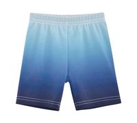 RPLIFE Pantaloncini da bici in cotone blu sfumato per ragazze per sotto i vestiti per bambini vestiti estivi atletici cartwheel pantaloncini, 4T, Blu sfumato., 6 anni