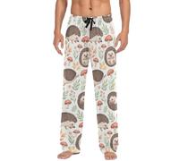 RPLIFE Pantaloni pigiama da uomo, con graziosi ricci, con tasche, comodi pantaloni da pigiama da uomo, taglie S-XXL, Pose di ricci carini, Small