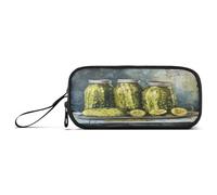 RPLIFE Pickle Party - Astuccio portapenne con scomparti, astuccio per matite preppy