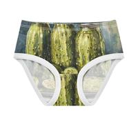 RPLIFE Pickle Party Mutandine per bambine, biancheria intima per bambine, 2-8 anni, Festa dei sottaceti, 4 anni