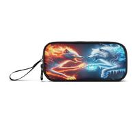 RPLIFE Red Wolf Vs Blue Wolf - Astuccio multi tasca, astuccio per matite alla moda