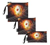 RPLIFE Sacchetti per alimenti riutilizzabili con cerniera, in tessuto lavabile, per scuola, picnic, lavoro, viaggi, set da 3 pezzi, S/M/L)