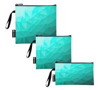 RPLIFE Sacchetti riutilizzabili per panini e snack, in tessuto lavabile, con cerniera, per viaggi, lavoro, ufficio, scuola (confezione da 3: S/M/L)