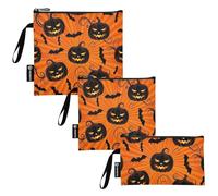 RPLIFE Sacchetti riutilizzabili per sandwich e snack, con cerniera, ecologici, lavabili per bambini, studenti, adulti (confezione da 3: S/M/L)