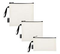 RPLIFE Sacchetti riutilizzabili per sandwich e snack, in tessuto lavabile, con cerniera, per bambini e adulti (set da 3: S/M/L)