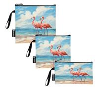 RPLIFE Sacchetti riutilizzabili per snack e sandwich, con cerniera, per alimenti, lavabili per viaggi, lavoro, scuola, ufficio (confezione da 3)