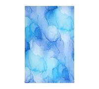 RPLIFE Set di 4 strofinacci da cucina con sfumature di acquerello, 71 x 45,7 cm, assorbenti, stampati, colore: blu