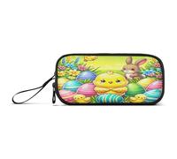 RPLIFE Sharks Coral Reef - Astuccio per matite multi tasca, classico astuccio tascabile, Carino pulcino verde pasquale, one size, Stile Artistico