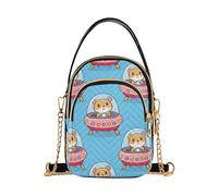 RPLIFE Simpatici criceti astronavi borse a tracolla per le donne piccole borse da donna alla moda