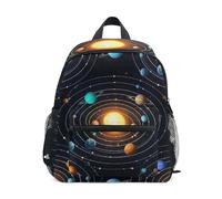 RPLIFE Solar System Colorful Planets Zaino per bambina con targhetta per nome, piccolo, 3-8 anni, Pianeti colorati del sistema solare, Medium, Zaini Carino