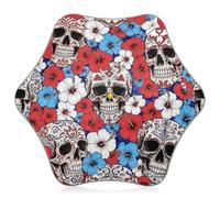 RPLIFE Sugar Skulls - Ombrello con fiori vivaci, per bambini, ragazzi e ragazze, ombrello antivento, ombrello stick per bambini 4T-8 Y, tettoia da 89 cm