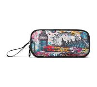 RPLIFE Vibrant Art London's - Astuccio in tessuto, astuccio per matite e matite, per college
