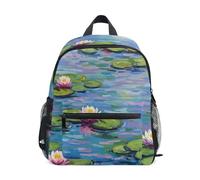 RPLIFE Zainetto per bambini con giglio blu, per bambini e bambine, mini zaini per asilo con etichetta per il nome, borsa per la scuola per bambini, Giardino Giglio Blu Giglio, 6-8 Years, Zaini Carino