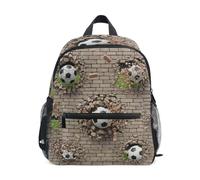 RPLIFE Zaino creativo di calcio per il bambino ragazzo ragazza Kid School Backpack, Calcio creativo, Medium, Zaini Cool Soccer Print
