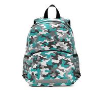 RPLIFE Zaino del bambino di Teal del camuffamento per le ragazze dei ragazzi, lo zaino di viaggio degli zaini della scuola dei