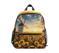 RPLIFE Zaino per bambine e ragazzi, girasoli zaino per bambini, Girasoli 1, Small, Zaini Cool Soccer Print