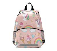 RPLIFE Zaino per bambini con simpatici unicorni arcobaleno rosa per ragazzi e ragazze, zaini per la scuola per bambini piccoli, zaini prescolari 3-6 anni, medio