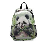RPLIFE Zaino per bambini con simpatico panda che mangia cibo, per ragazzi e ragazze, piccolo zaino da viaggio per bambini da 3 a 6 anni, medio
