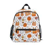RPLIFE Zaino per bambini per ragazze e ragazzi, borsa da viaggio per libri da basket con etichetta per il nome, piccola, 3-8 anni, Palloni da basket, Small, Zaini Carino