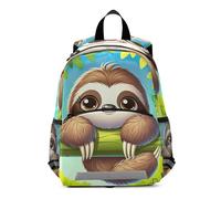 RPLIFE Zaino per bambini per ragazze e ragazzi, grazioso zaino da viaggio con bradipo mini zaino per la scuola per bambini 3-6 anni, medio