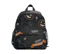 RPLIFE Zaino per bambini per ragazze e ragazzi, Happy Halloween Cats Black Kids School Backpack, Happy Halloween Gatti Nero, Medium, Zaini Cool Soccer Print