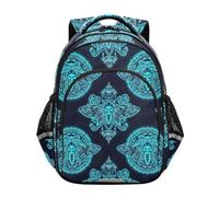 RPLIFE Zaino per bambini, stile gotico, nero, per scuola elementare, Nero gotico, 15 Inch, classico | Elegante design stampato, zaini unisex per bambini, età 6-12