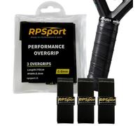 RPSport Overgrip Padel Nero Antiscivolo 3 Strati - Massimo Controllo, Anti-Vibrazioni, Aderenza Perfetta per Racchetta Padel e Tennis - Grip Extra Aderente (6)