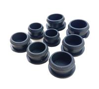 RPXHZLKTM coperchio di gomma, Tappi terminali conici a scatto in gomma siliconica, inserti for tubi, neri, 2,5-50,6 mm(28MM8PCS)