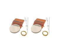 RPXHZLKTM Mini-Strumento di Tessitura, Telaio for rammendo Speedweave Telaio for Tessitura in Legno 12/14 Pin(2 Set of(14 Pin))